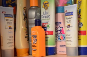 different types of sunscreen