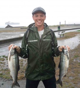 salmon, salmon catch, fishing, graham ballachey