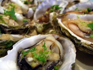 steamed oysters