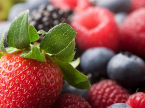 strawberries, blueberries, berries