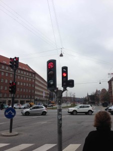 bike lanes, cycling, copenhagen, traffic lights